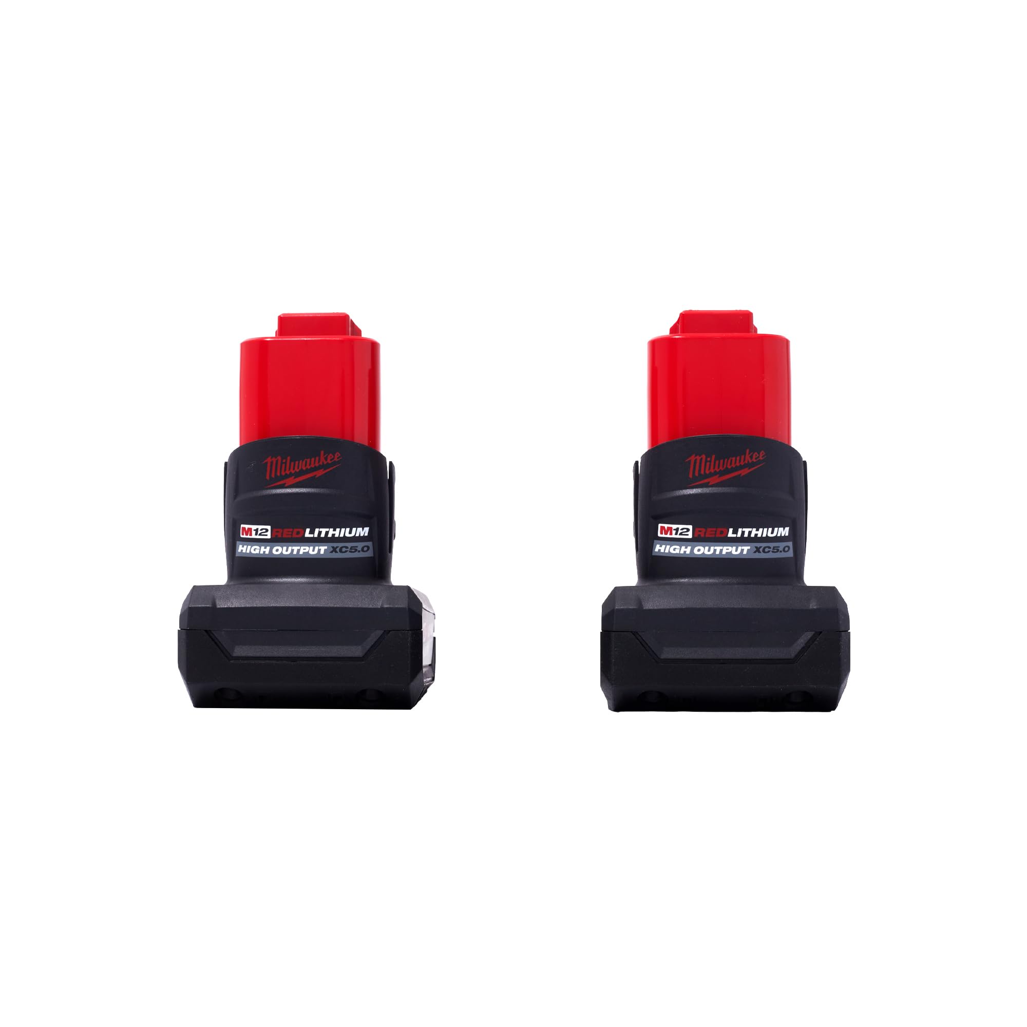 Closeup of Milwaukee M12 starter kit battery pack for easy tool compatibility