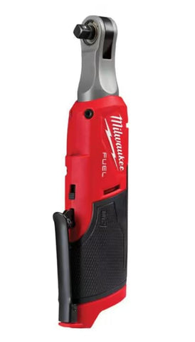 Milwaukee M12 FHIR38 high-speed cordless ratchet for quick, precise fastening in tight spaces.