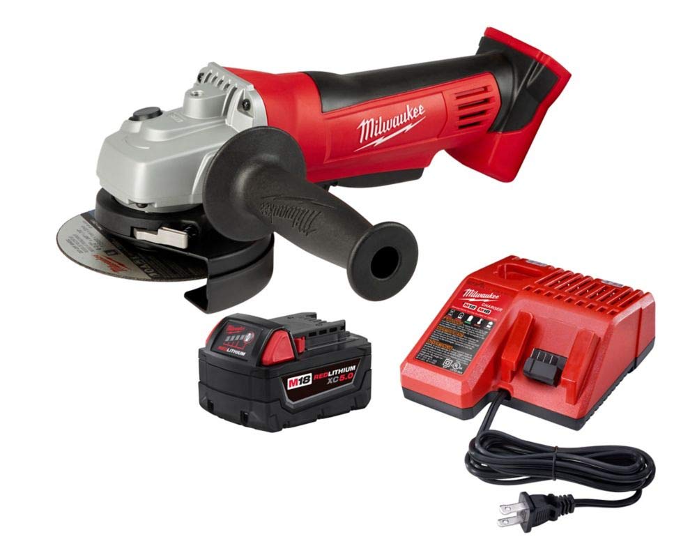 Milwaukee M18 2680-21P cut-off grinder front view for fast, clean cuts.