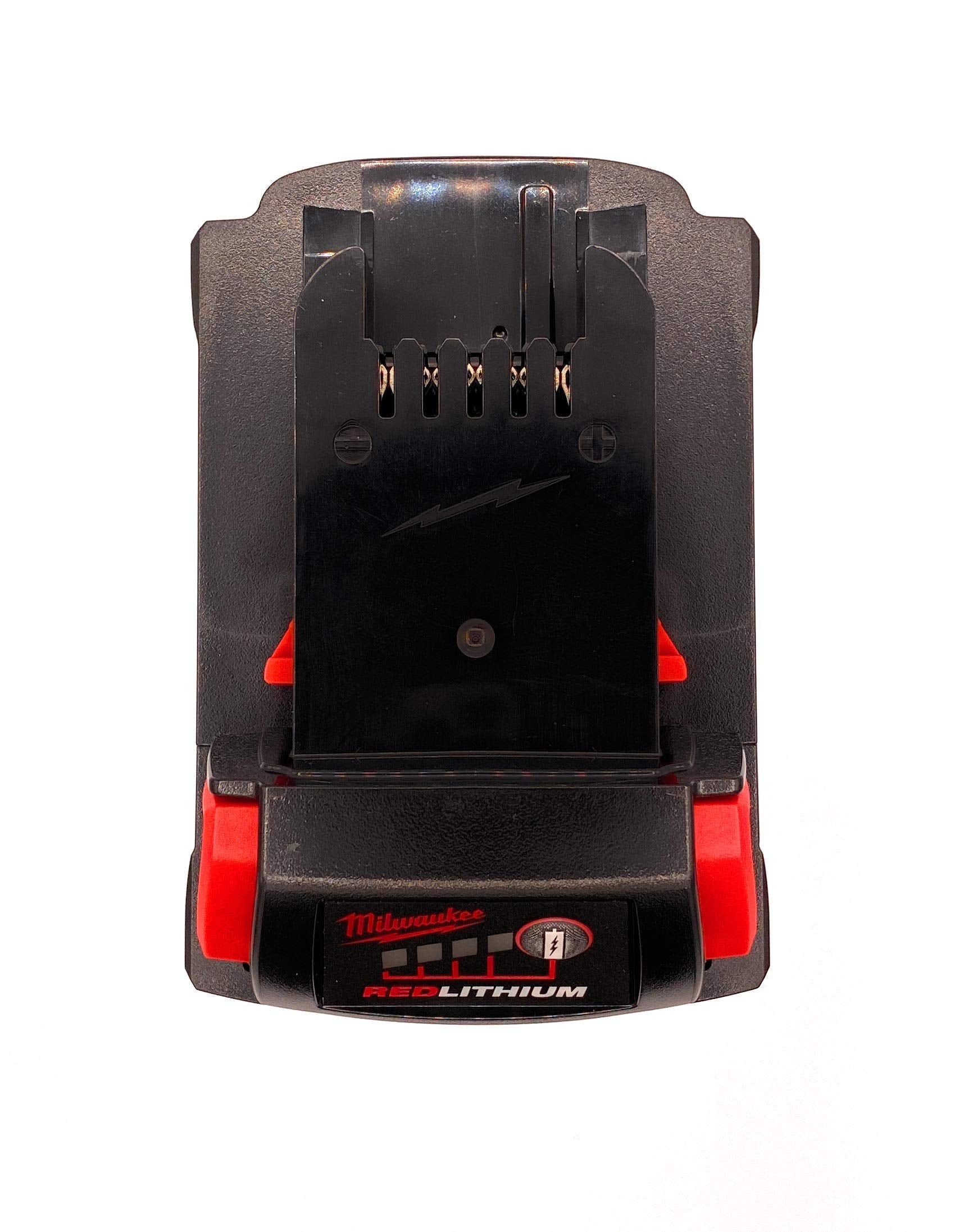 Milwaukee M18 1.5Ah battery on tool shows system compatibility