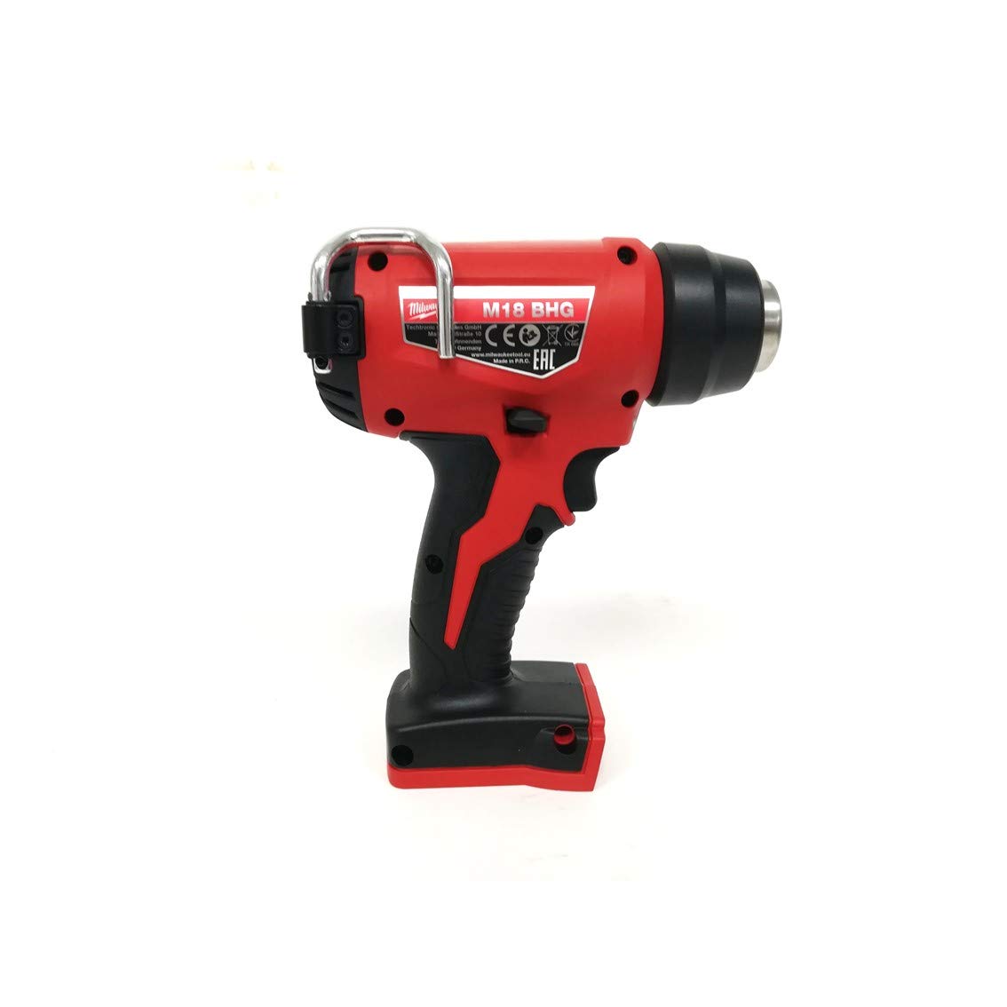 Milwaukee M18 BHG0 with REDLINK protection electronics for durability.