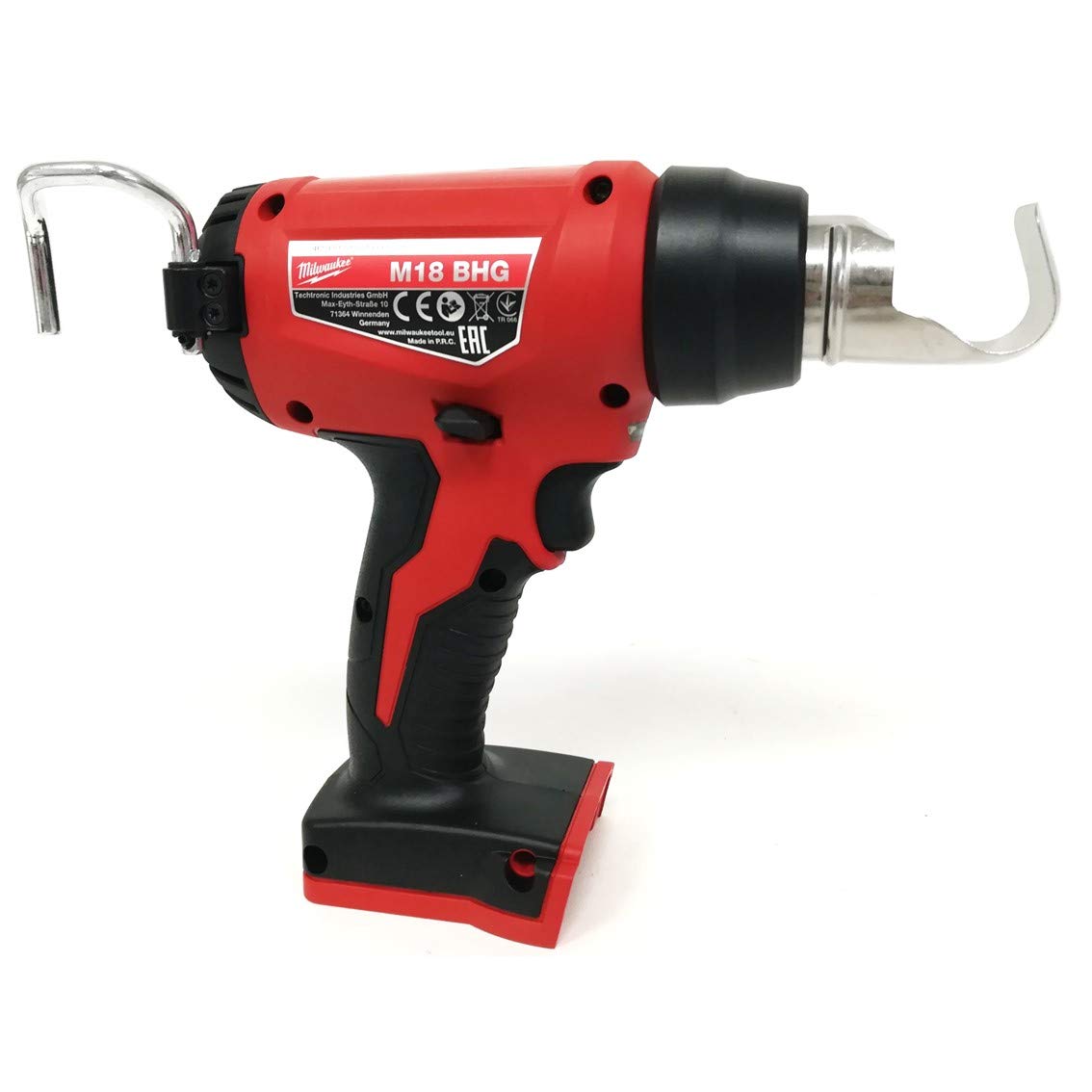 Milwaukee M18 BHG0 weighs 1.08 kg for comfortable handling.