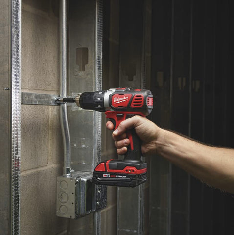 Milwaukee M18 drill delivers 500 in-lbs torque for tough driving.