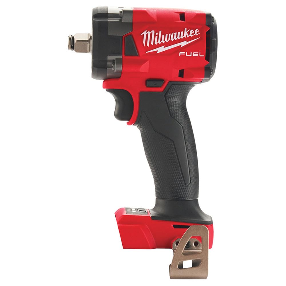 Milwaukee M18 FUEL 3/8-inch compact impact wrench front view for tight-space reach