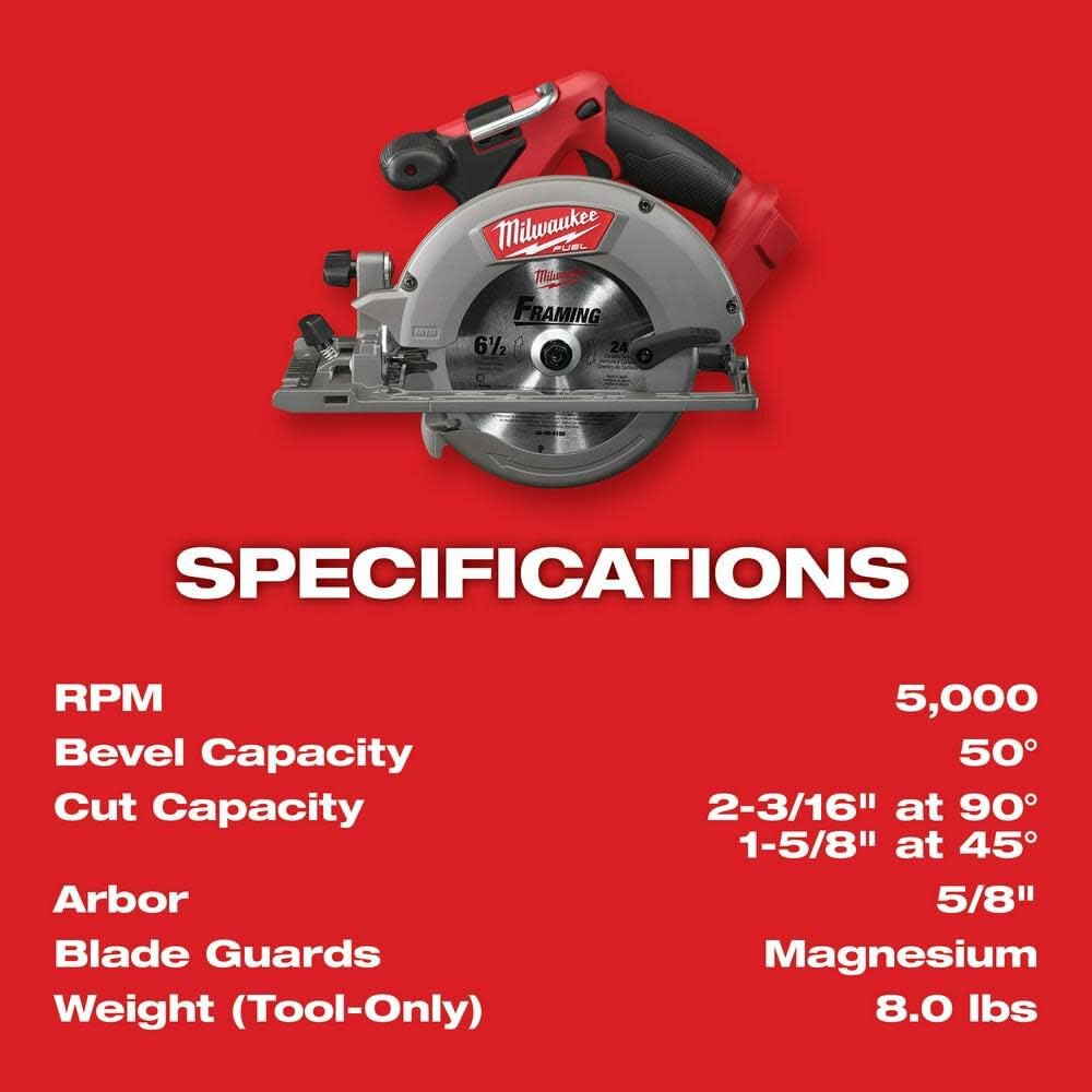 Milwaukee REDLITHIUM 5.0 Ah batteries delivering longer run time.