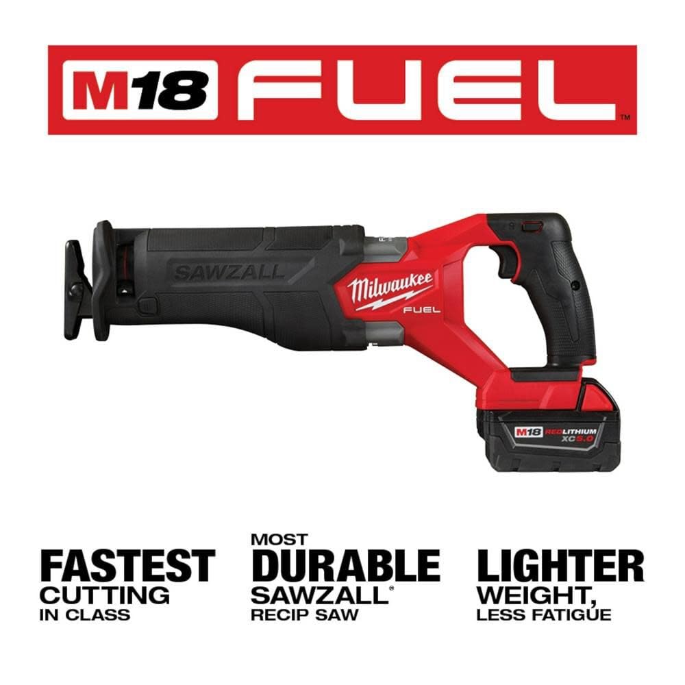 Milwaukee M18 FUEL grinder with paddle switch for controlled grinding.