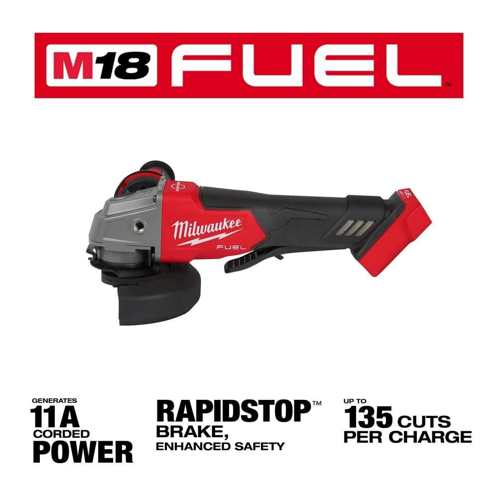 Milwaukee M18 FUEL LED work light brightening a work area.