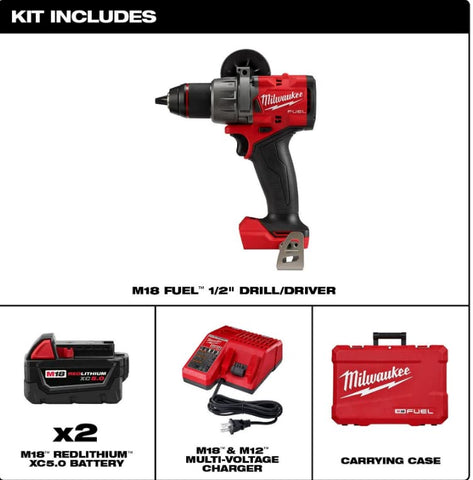 Milwaukee M18 FUEL with brushless motor delivers high power under load.