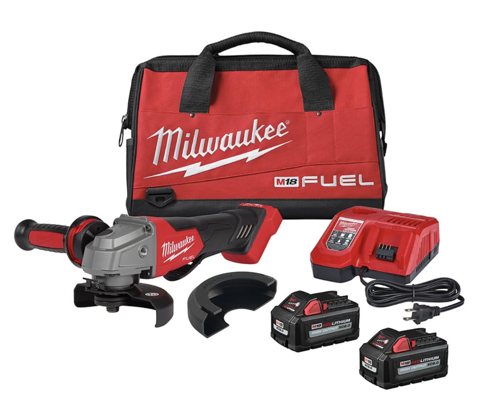 Milwaukee M18 FUEL grinder paddle switch no-lock kit for fast cutting and high efficiency.