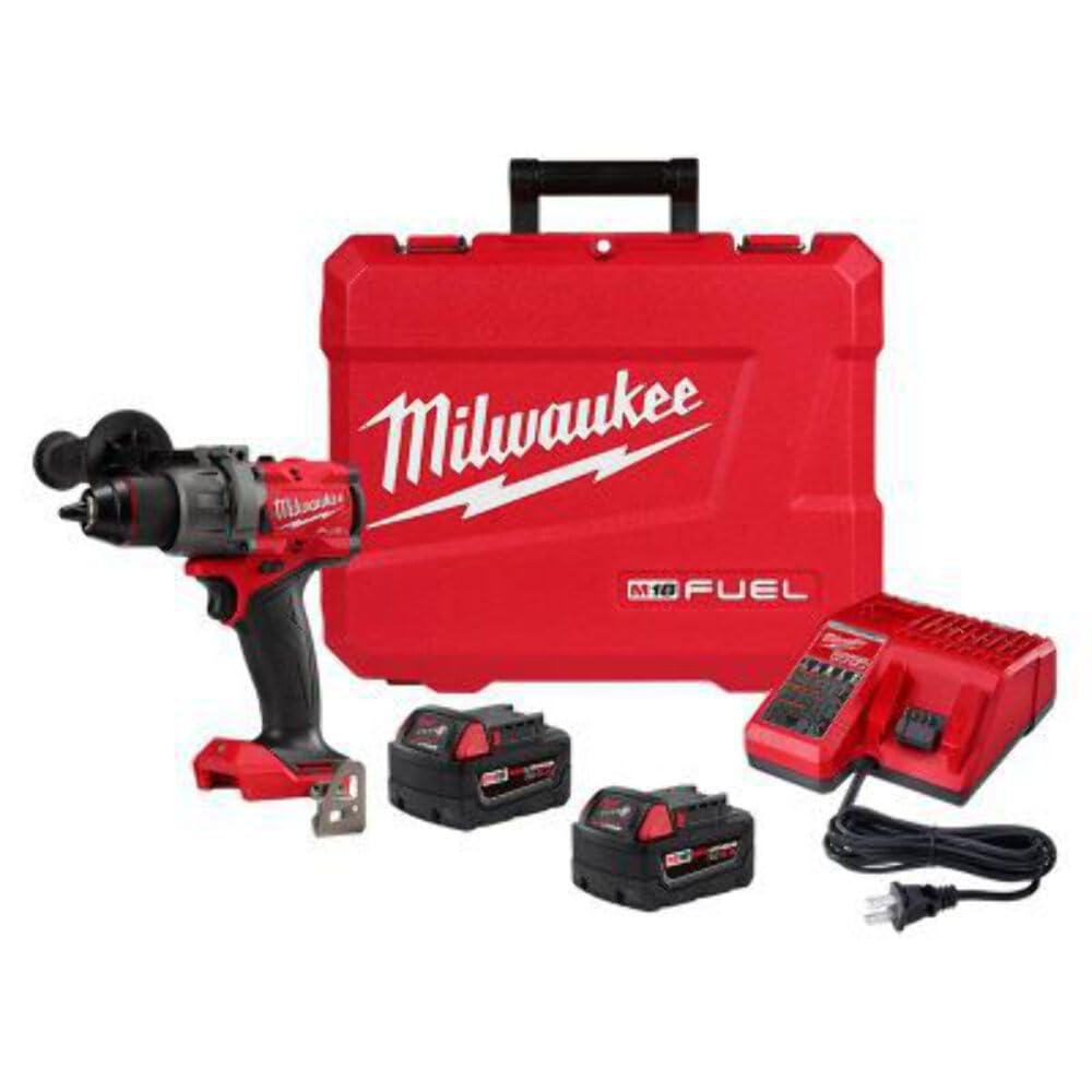 Milwaukee M18 FUEL hammer drill/driver kit for fast masonry drilling and versatile fastening.