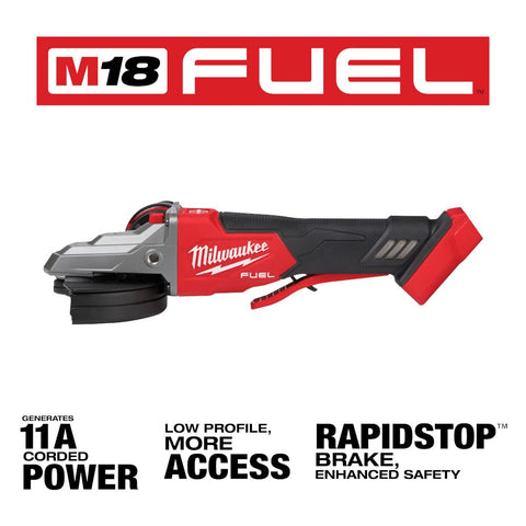 Milwaukee M18 FUEL low-profile flathead reaches confined areas with improved access.