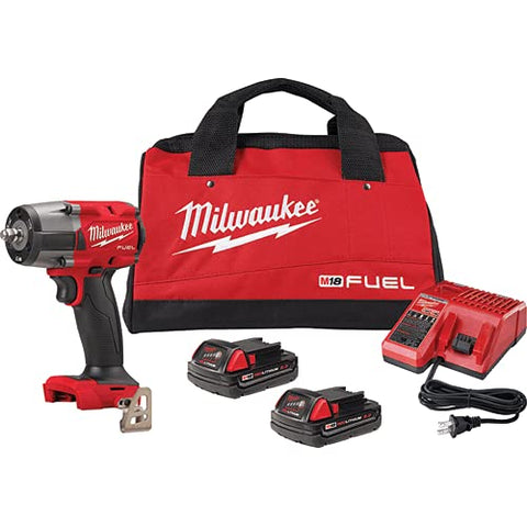 Milwaukee M18 FUEL mid-torque 3/8-inch impact wrench with friction ring for quick bit changes