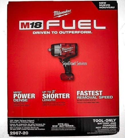 Milwaukee M18 Fuel 1/2 inch high torque impact wrench with friction ring in action