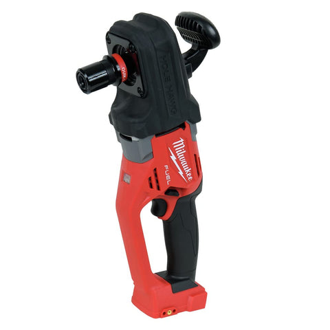 Milwaukee M18 FUEL right-angle drill with QUIK-LOK chuck enabling quick bit changes