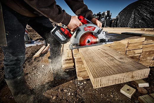 Milwaukee M18 HD12.0 pack with Milwaukee logo ready for jobsite use.
