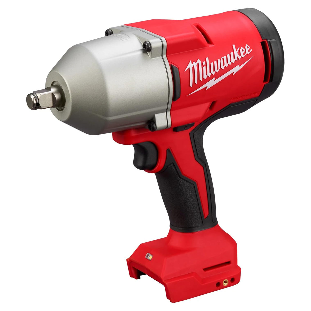 Milwaukee M18 brushless 1/2-inch high torque impact wrench with friction ring for quick socket changes