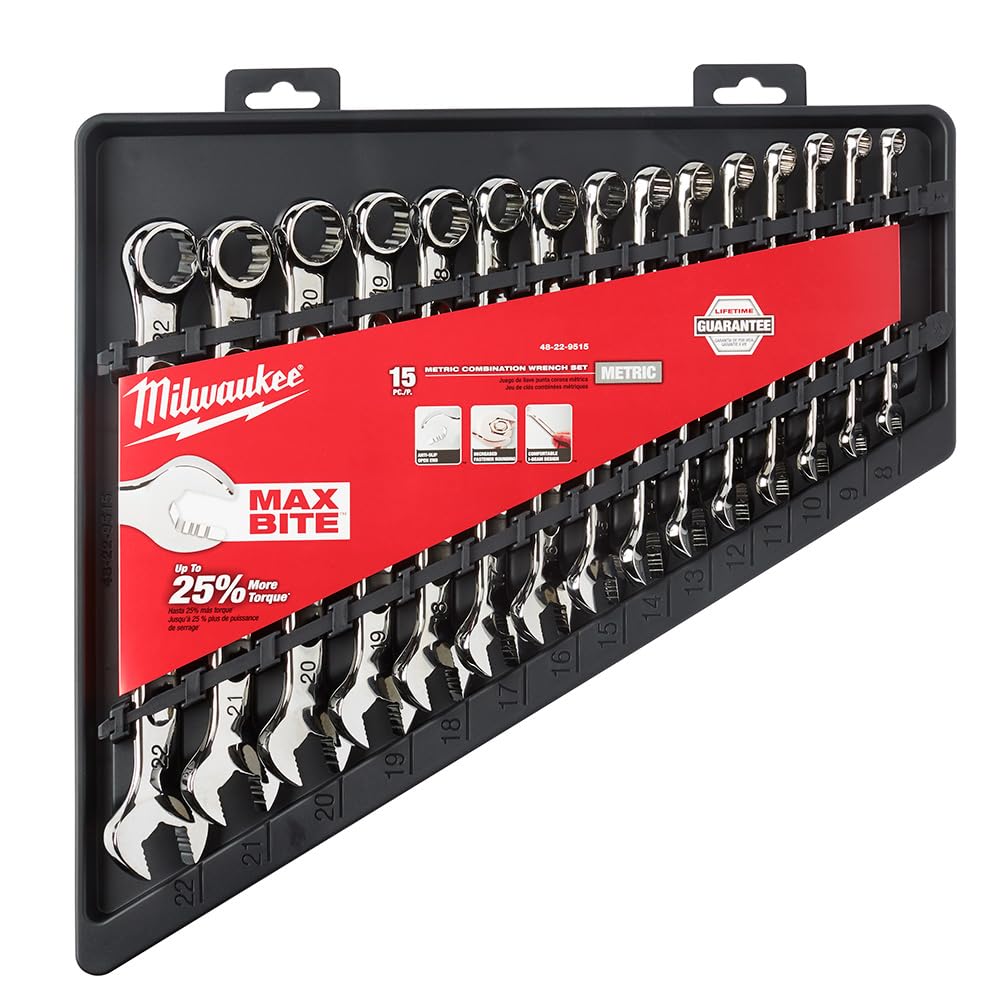Milwaukee MLW48-22-9515 open-end grip improves torque and grip for tough fasteners.