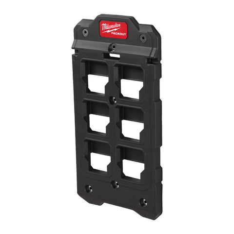 Milwaukee Packout compact mounting plate installation demonstrates a secure, organized setup for tools.