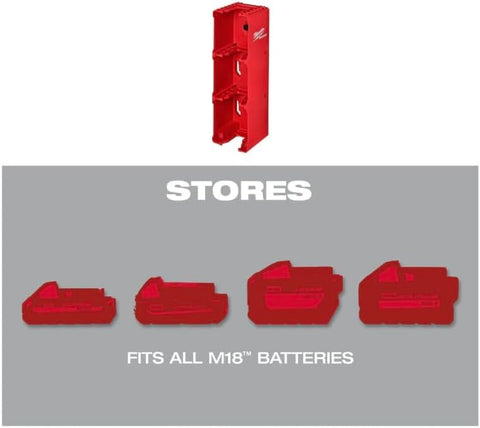 Milwaukee PACKOUT M18 battery holder durable materials for long-lasting use
