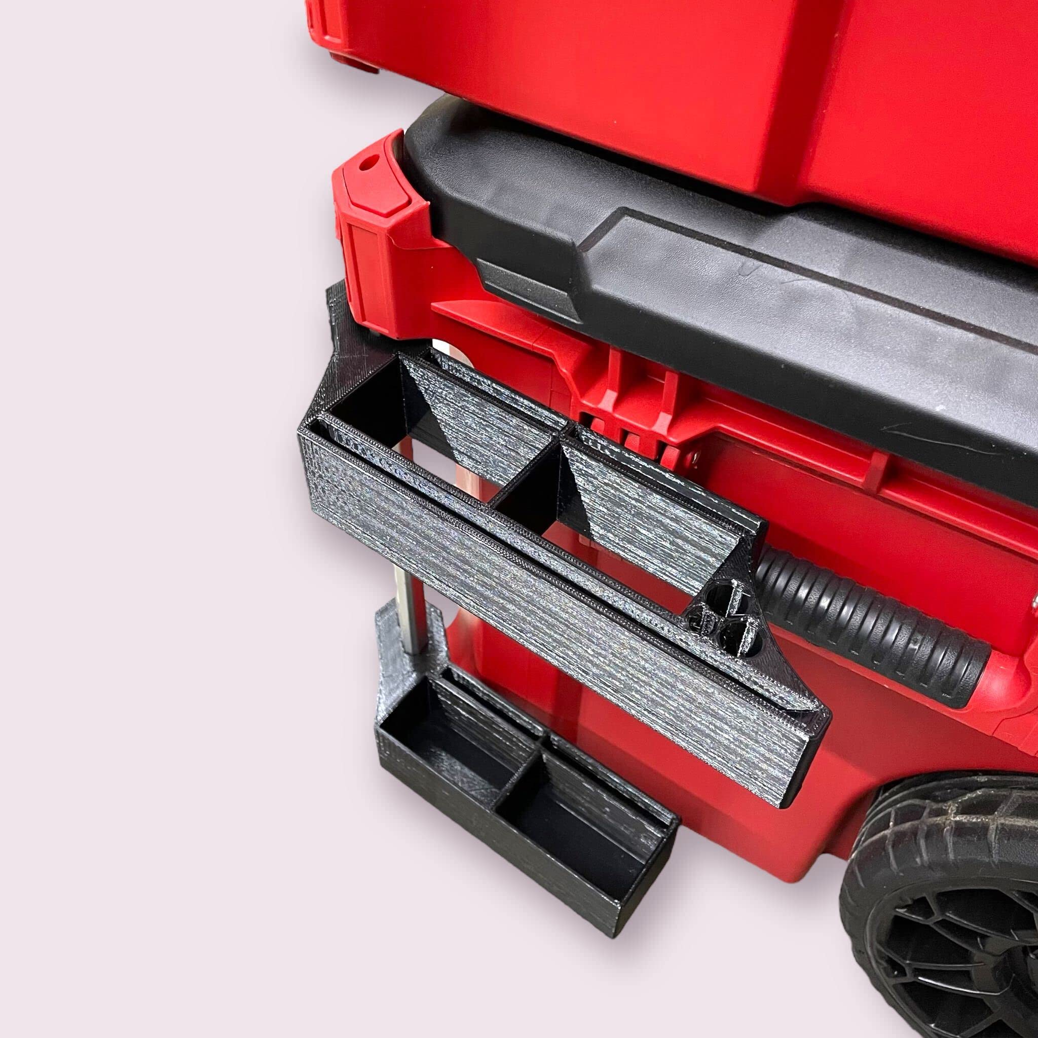 Milwaukee Packout T-square holder right slot ready for quick measurements