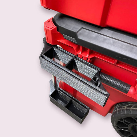 Milwaukee Packout T-square holder right slot ready for quick measurements