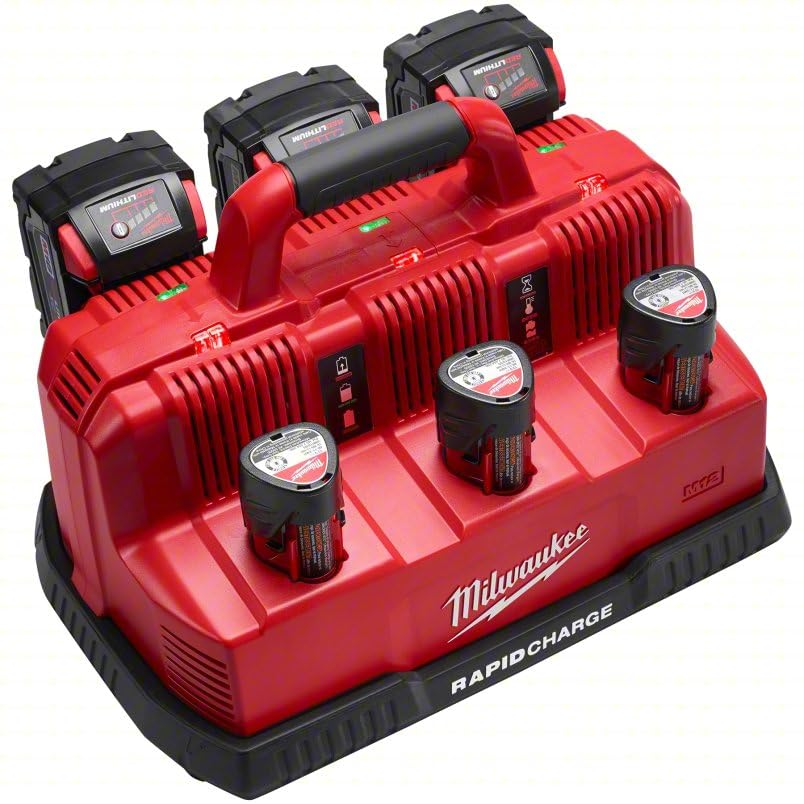 Milwaukee Rapid Charge Station powers M18 and M12 batteries quickly for uninterrupted work