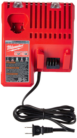 Milwaukee Redlithium fuel gauge displays remaining runtime on the battery