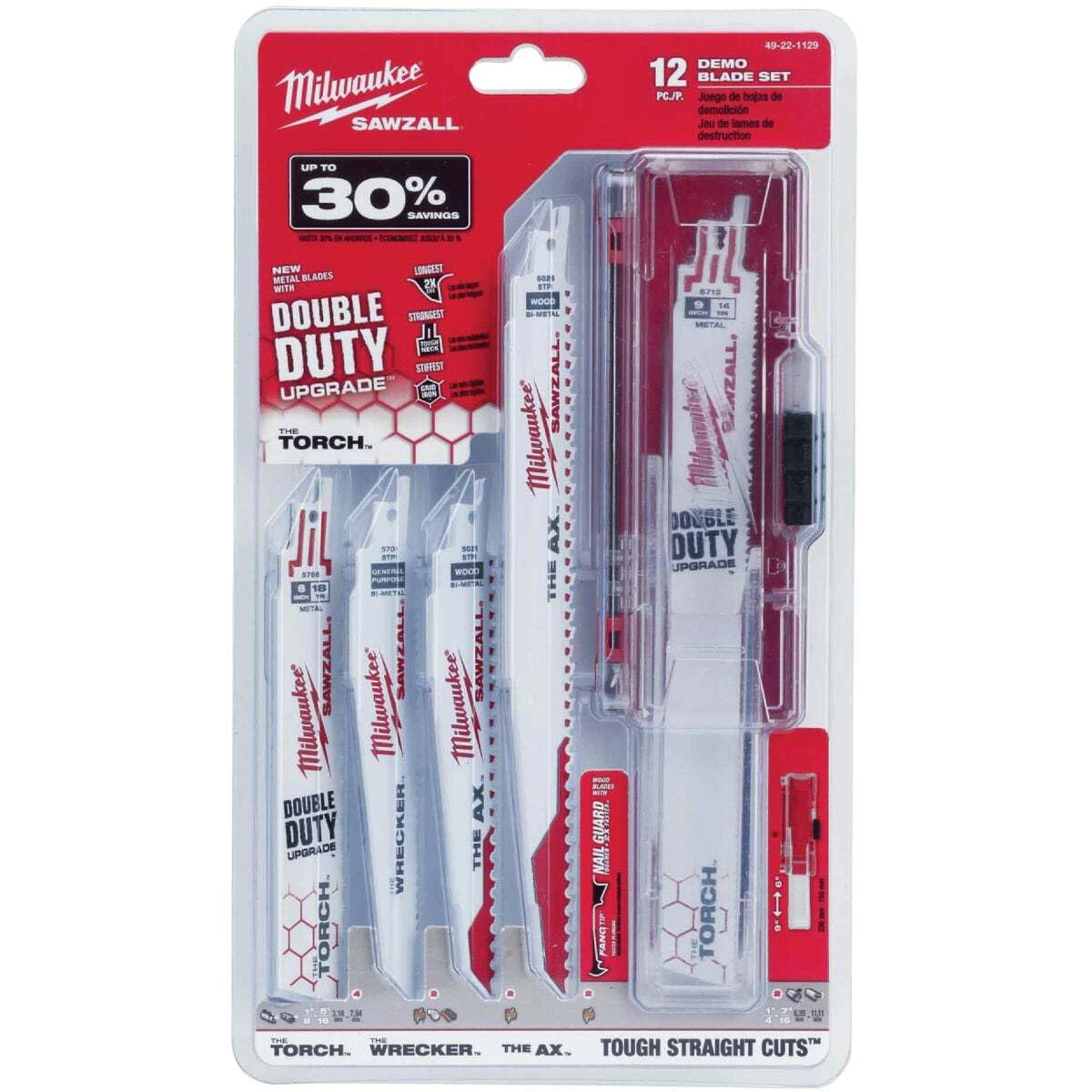 Milwaukee Sawzall blade set pouch open for quick access on the job