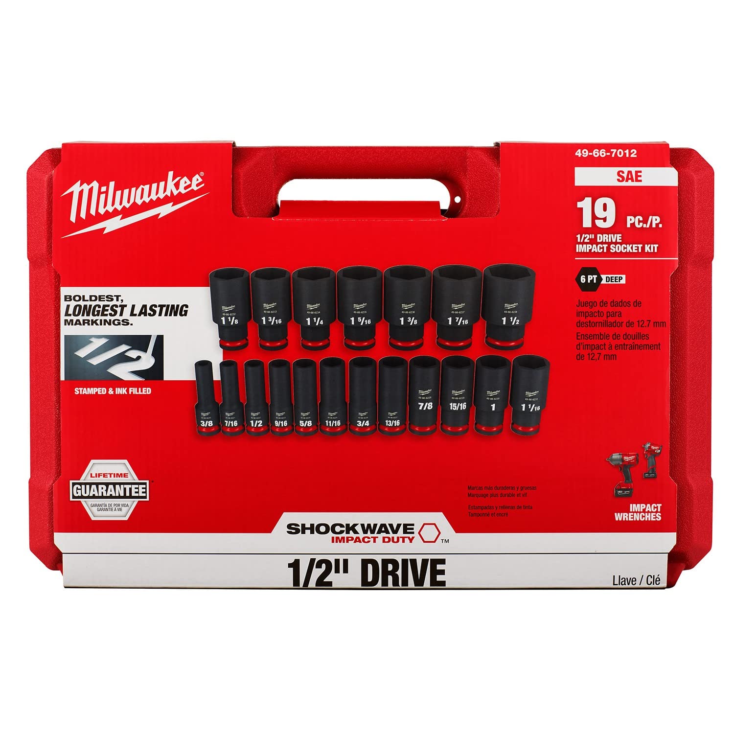 Milwaukee ShockWave storage case keeps sockets neatly nested and portable.