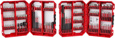Milwaukee SHOCKWAVE 124pc driver bit set with PACKOUT compatible case for organized storage
