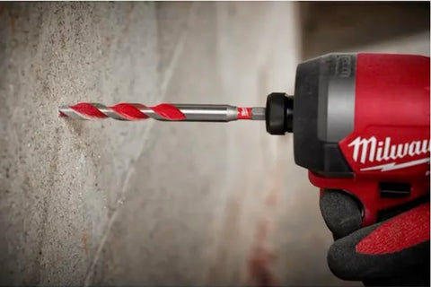 Milwaukee Shockwave dynamic-cutting-edges promote efficient material removal during drilling.