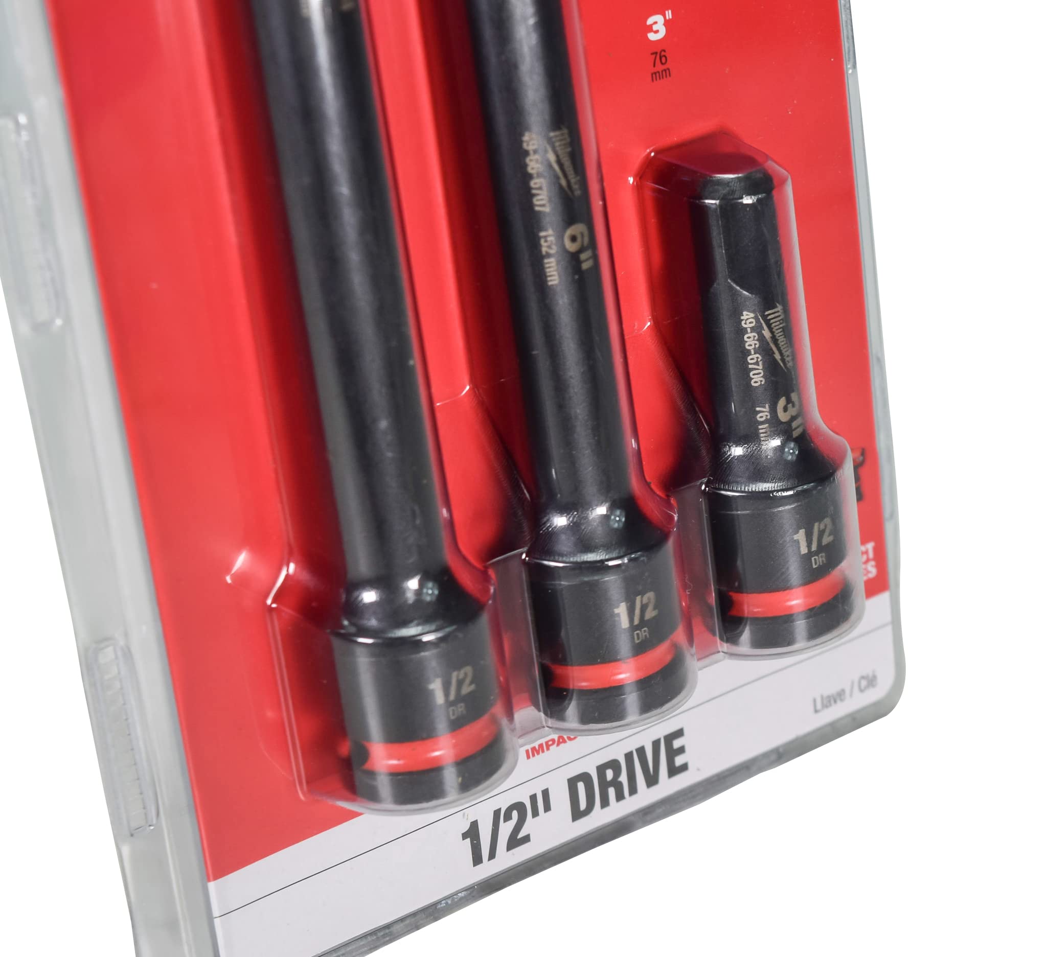 Milwaukee Shockwave laser etched markings close-up for quick identification during work