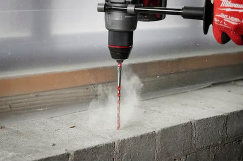 Milwaukee Shockwave faster-starts reduce bit wandering and start cleanly.