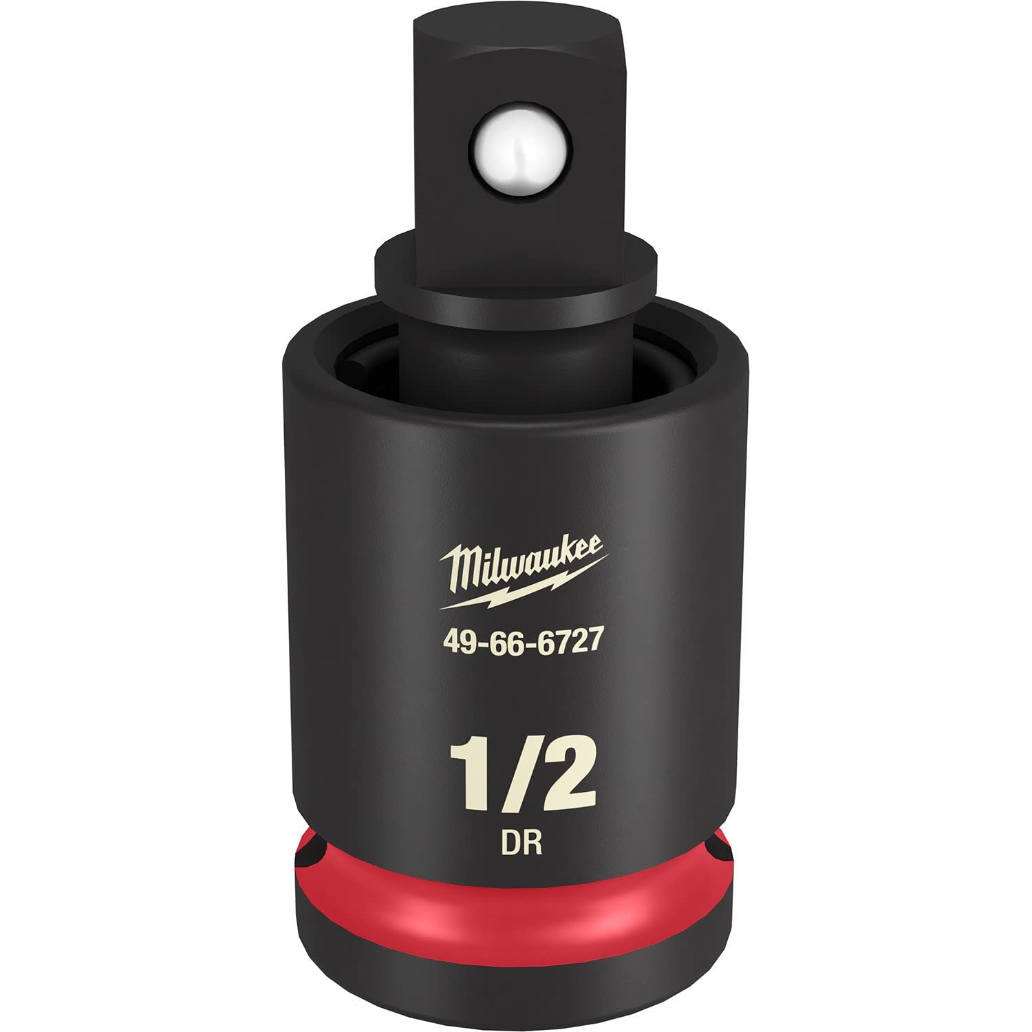 Milwaukee Shockwave half-inch drive socket for high-torque tasks with non-slip hex design