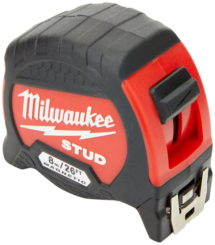 Milwaukee Stud GEN 2 showing back rest for easy vertical measurements.