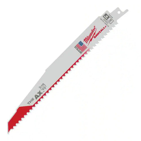 Milwaukee The Ax 9-inch blade delivers precise plunge cuts in tight spaces.