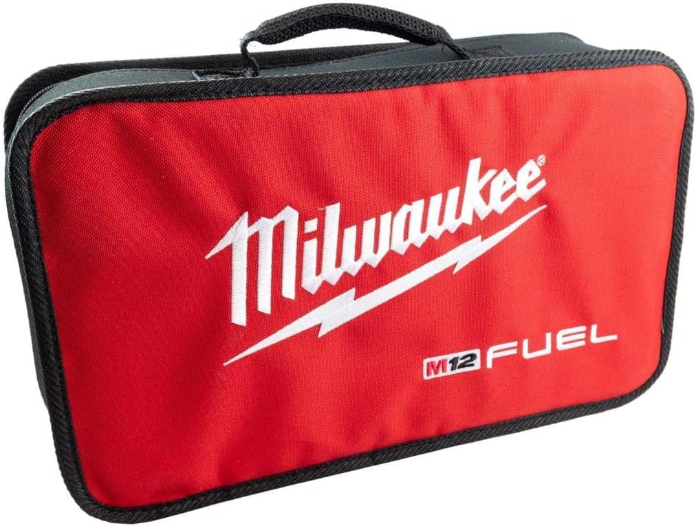 Milwaukee Tool Bag front view for quick tool access on site.