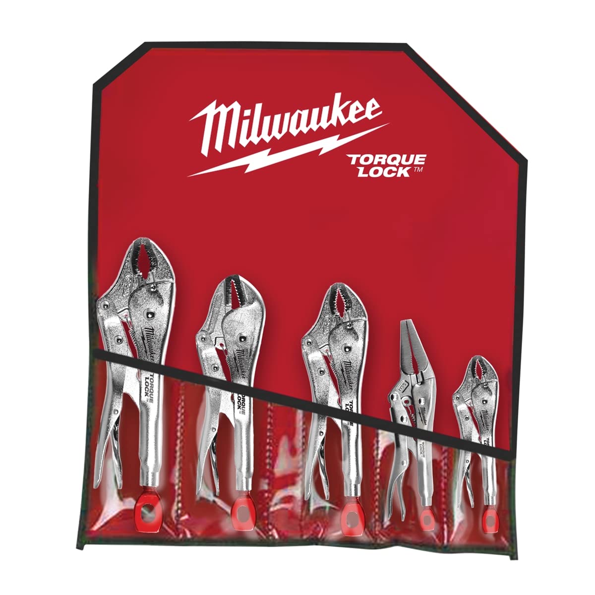 Milwaukee Torque Lock locking pliers in use, demonstrating fast setup and secure hold.