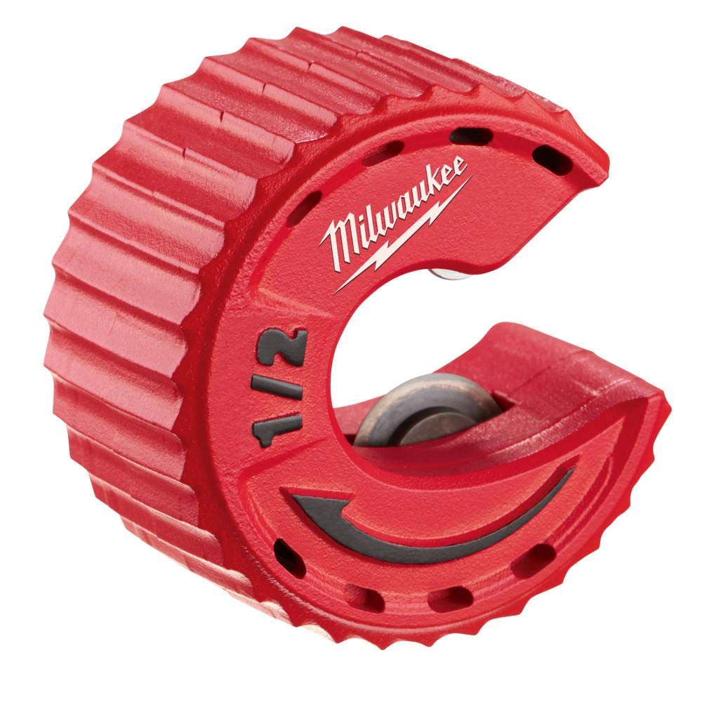 Milwaukee directional grip shown for controlled cuts in confined areas.