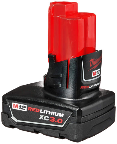 Milwaukee M12 3.0Ah high-capacity battery doubles runtime vs standard packs