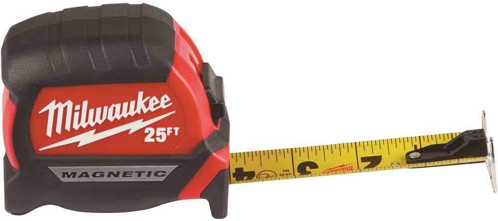 Milwaukee wide blade 1.83 inches enhances readability in tight spaces.