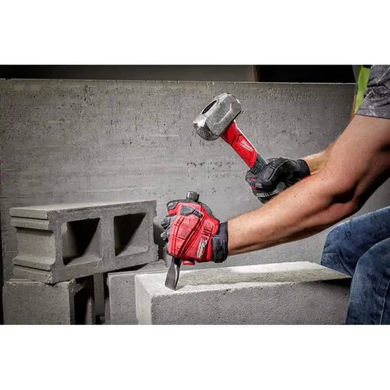 Milwaukees 3lb drilling hammer balanced design reduces fatigue during repetitive strikes