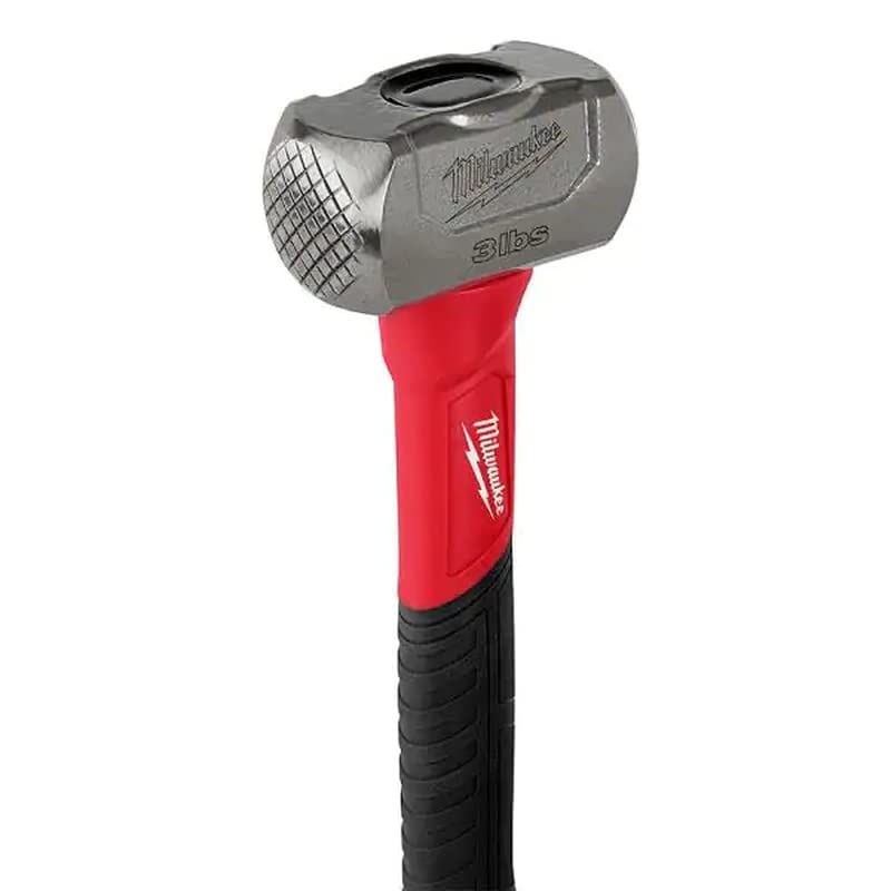 Milwaukees 3lb fiberglass-core hammer delivers steady power through reinforced construction