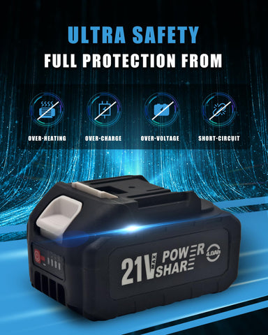 MIMYTH 21V battery held in hand for size check