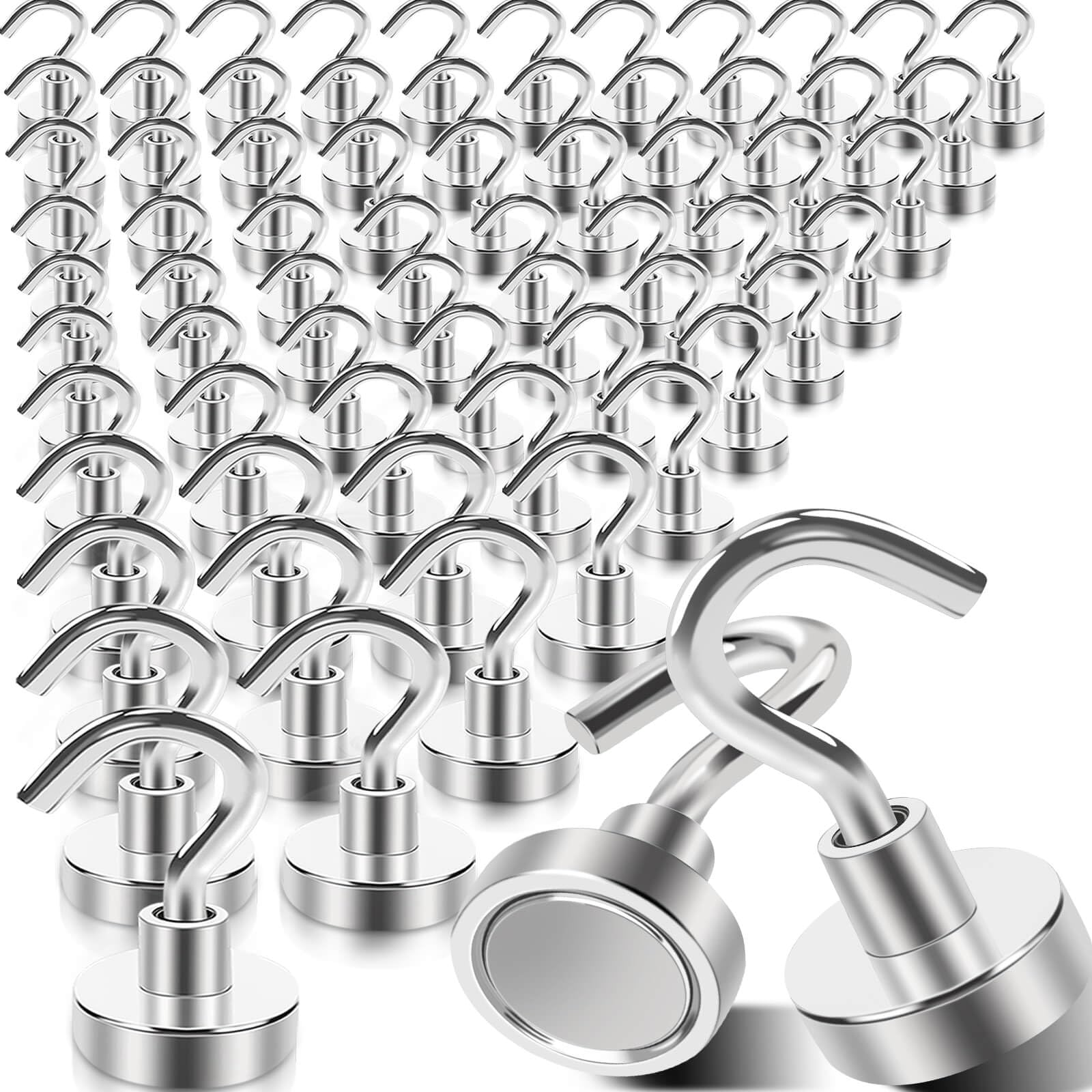 MIN CI magnetic hook on metal wall organizing kitchen utensils