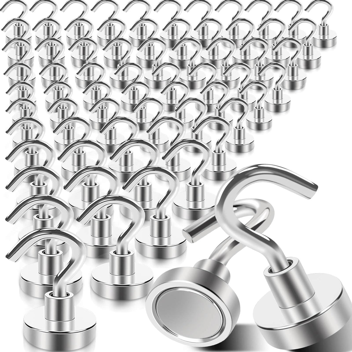 MIN CI magnetic hook on metal wall organizing kitchen utensils