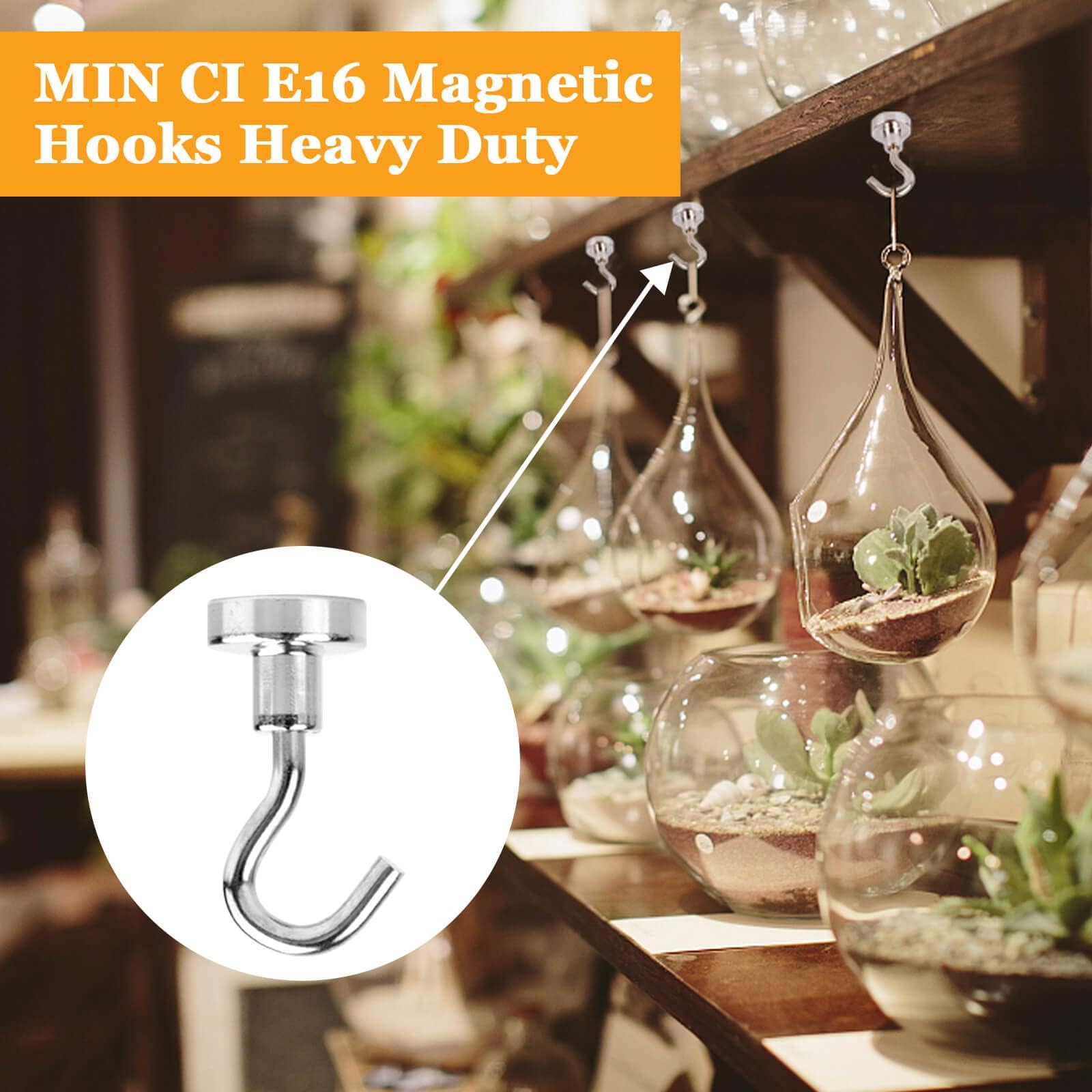 MIN CI magnetic hooks used in cruise ship kitchen and garage spaces
