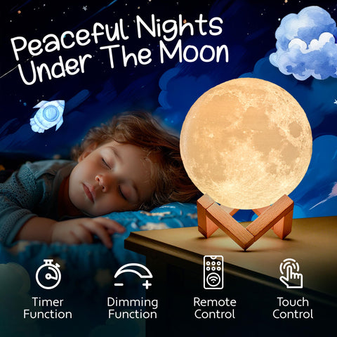 Mind-Glowing Moon Lamp color cycle showing 16 hues for imagination.