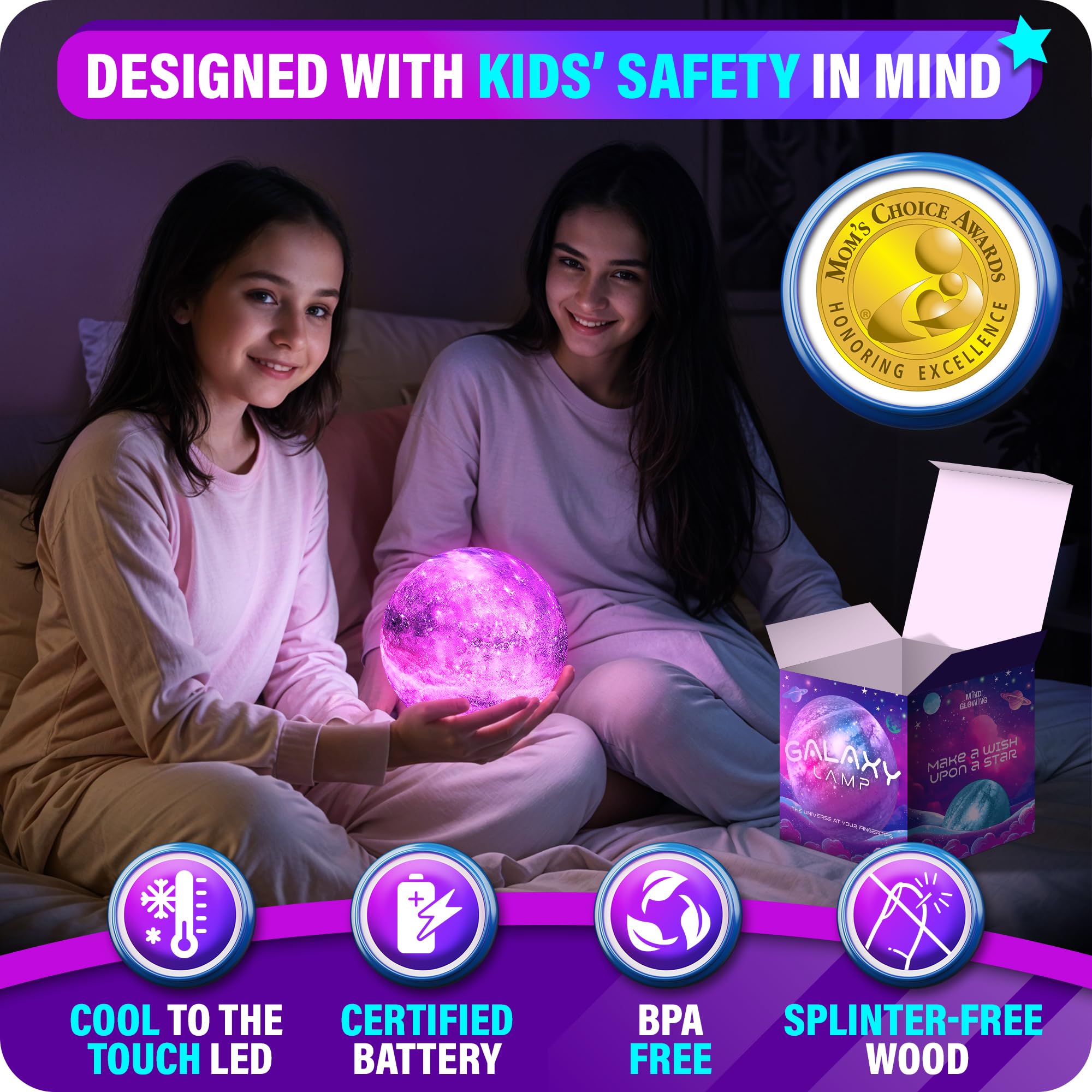 Mind-Glowing Moon Lamp in a kid room for cozy nights