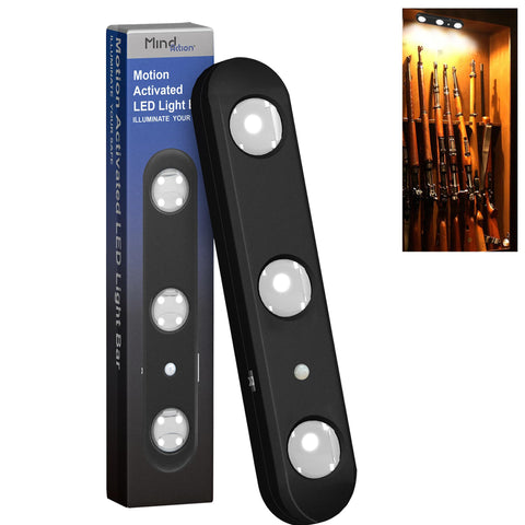 Mind&Action gun safe light with 12 LEDs for bright, non-flicker illumination